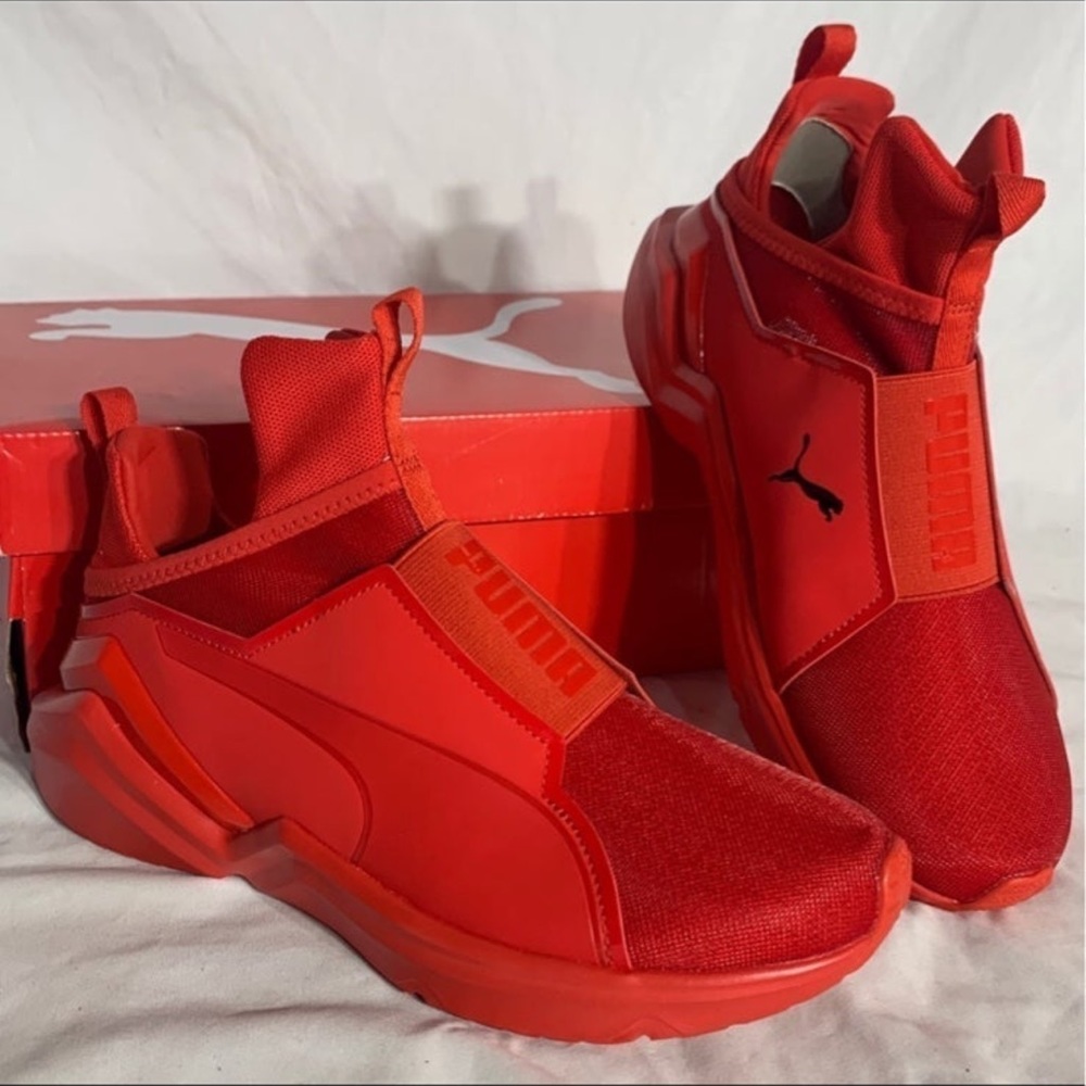 Puma Fierce 2 Red Black Shoes New Womans Sizes - Picture 4 of 6